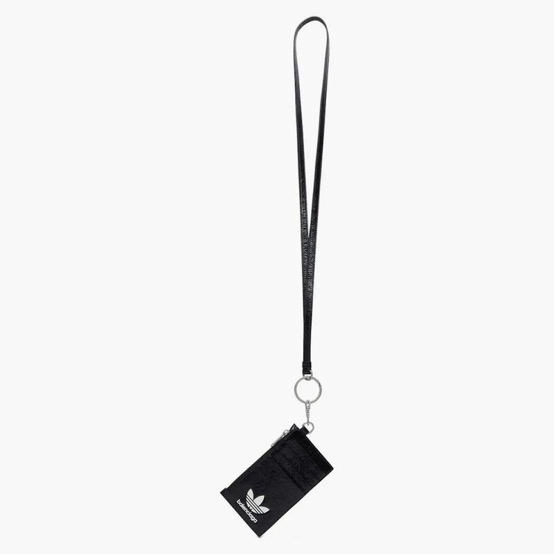 Balenciaga x Adidas Card Case en llavero negro/blanco