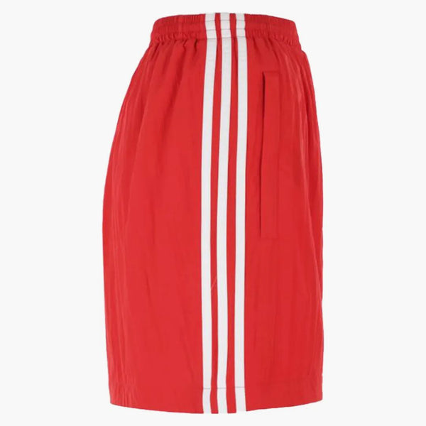 Balenciaga X Adidas Crepe Technical Fabric Shorts Red