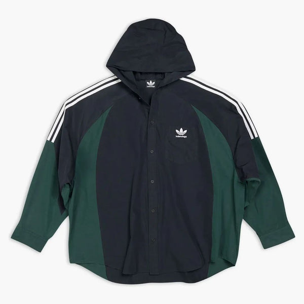 Balenciaga x adidas camisa con capucha negra