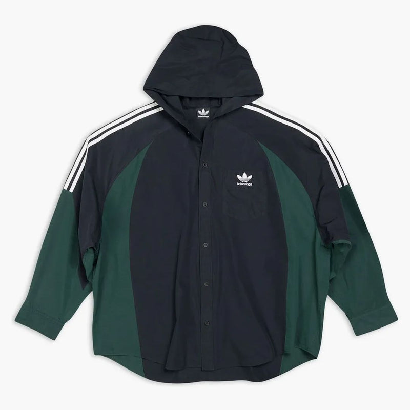 Balenciaga x adidas camisa con capucha negra