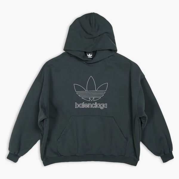 Balenciaga x adidas sudadera con capucha grande green