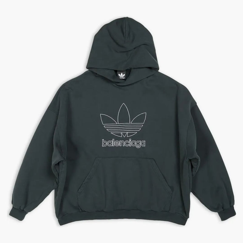 Balenciaga x adidas sudadera con capucha grande green