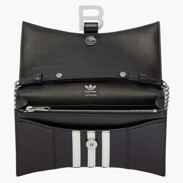 Balenciaga x adidas timglasplånbok med kedje svart