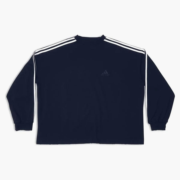 Balenciaga x adidas l/s camiseta marina marina