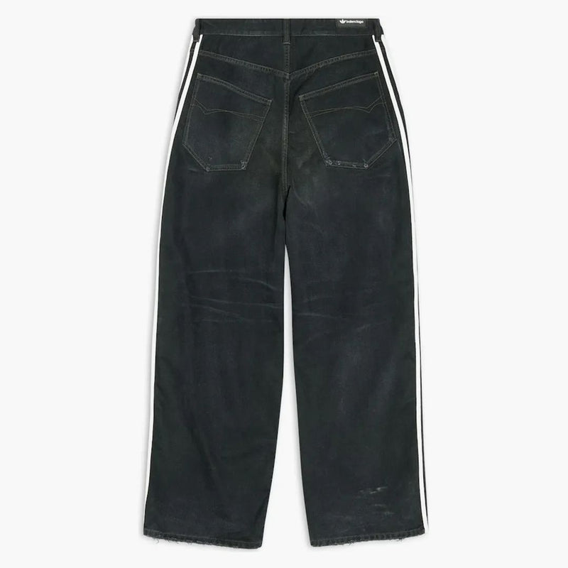 Balenciaga x adidas pantalones holgados grandes negros
