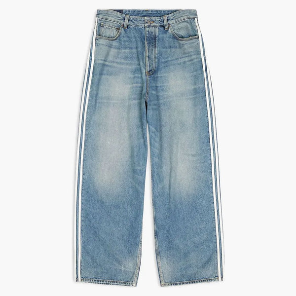 Balenciaga x adidas grandes pantalones holgados azul