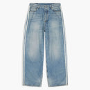 Balenciaga X Adidas Large Denim Baggy Pants Blue