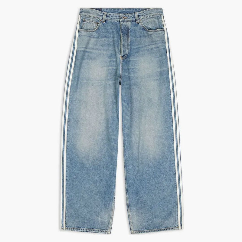 Balenciaga x adidas gran denim pantalones holgados azules azules