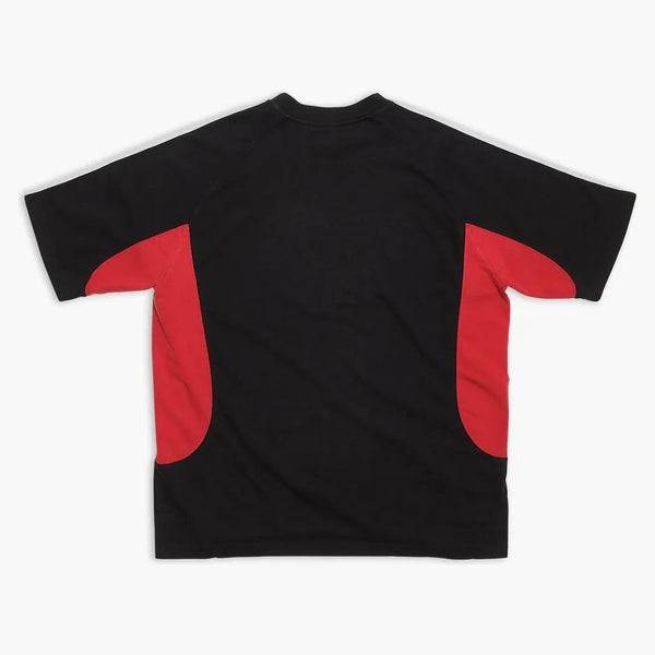 Balenciaga x Adidas Mens Camiseta Media Fit Negro