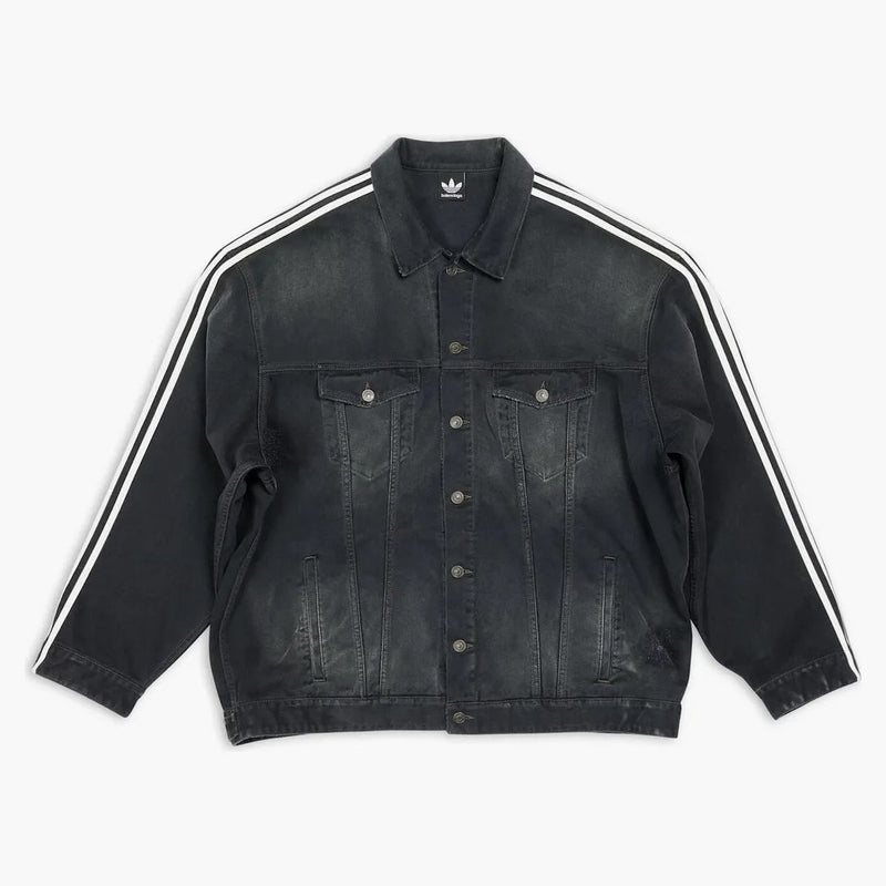 Balenciaga x Adidas Giacca di jeans oversize Black