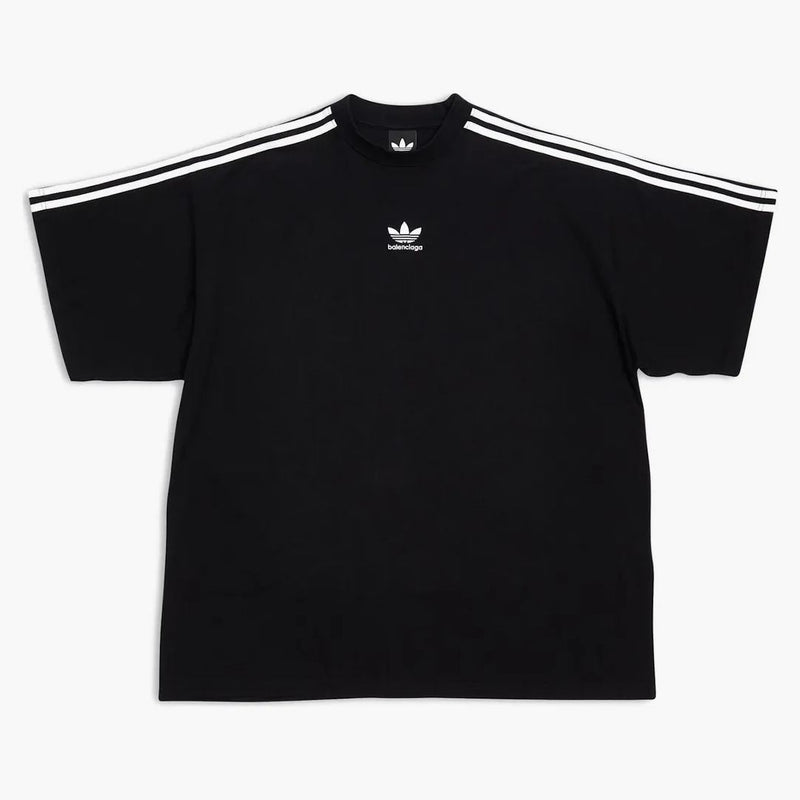 Balenciaga x adidas camiseta de gran tamaño negra