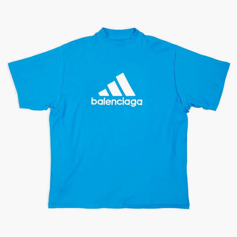 Balenciaga X Adidas Oversized T-Shirt Blue