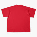 Balenciaga x adidas camiseta de gran tamaño rojo