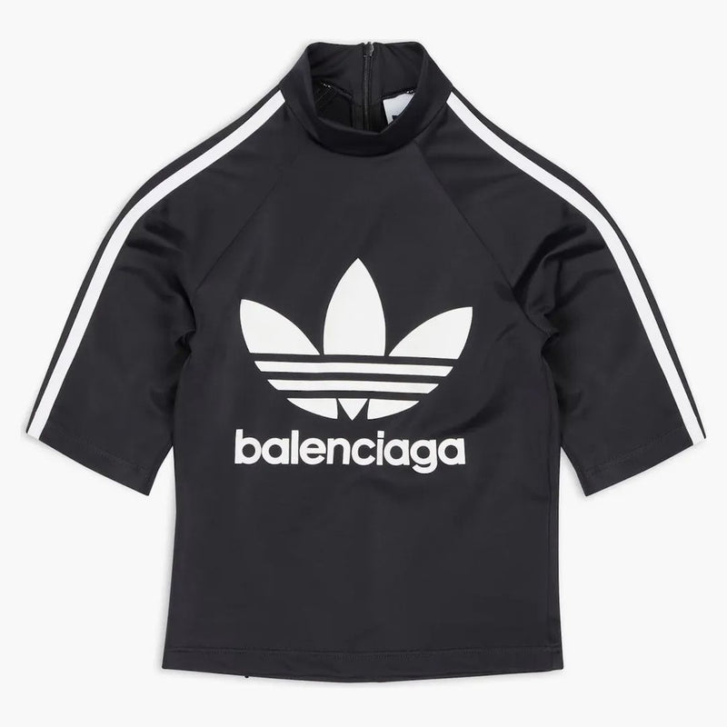 Balenciaga X Adidas Short Sleeve Athletic Top Black