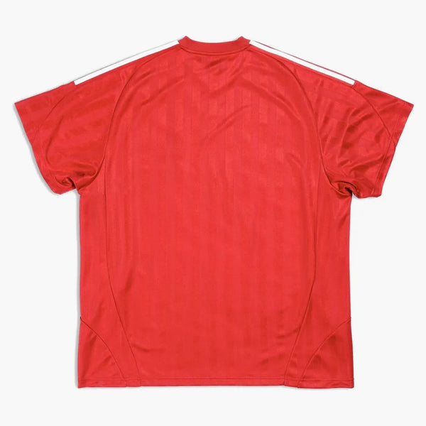 Balenciaga x adidas Soccer camiseta de gran tamaño rojo