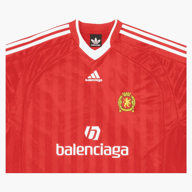 Balenciaga X Adidas Soccer T-shirt Oversized Red