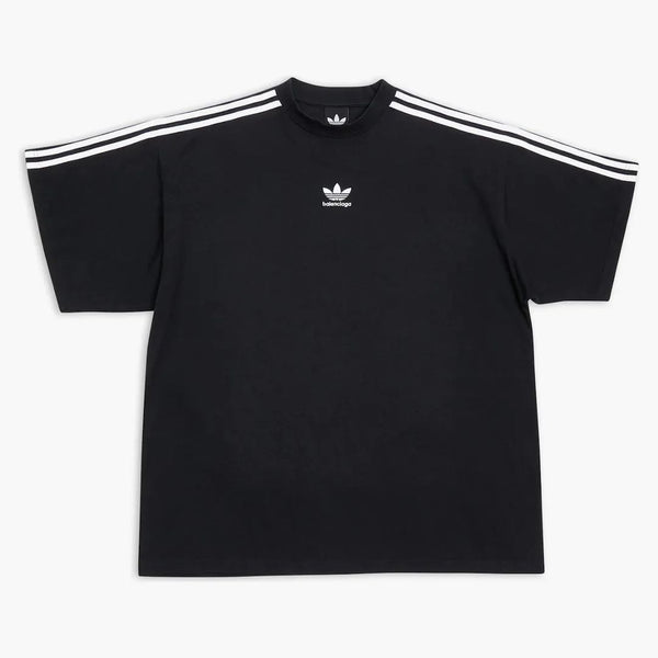 Balenciaga x adidas camiseta de gran tamaño negro