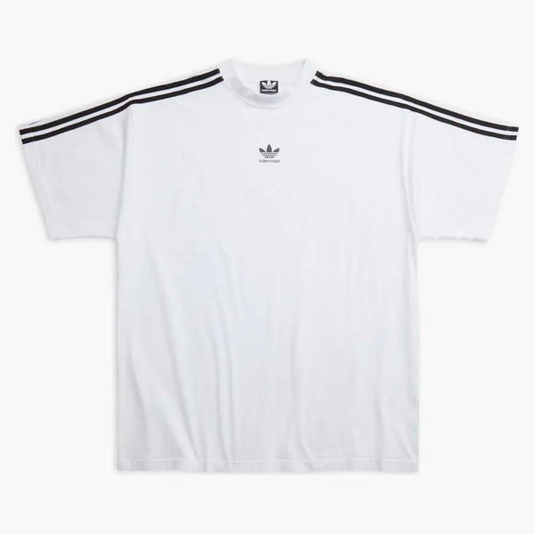 Balenciaga x adidas camiseta de gran tamaño blanco