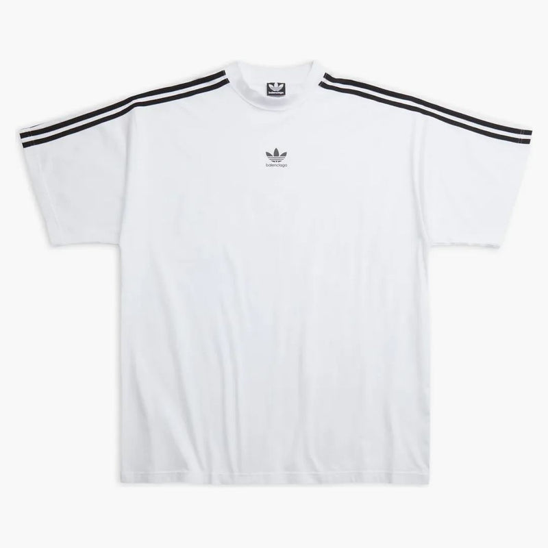 Balenciaga x adidas camiseta de gran tamaño blanco
