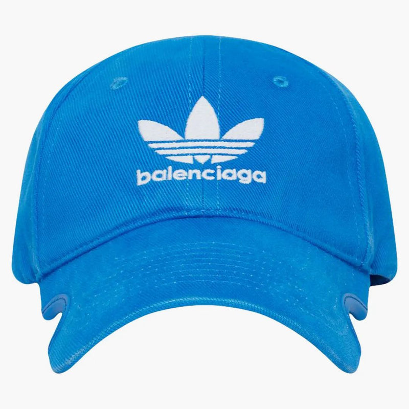 Balenciaga x Adidas Treffoil Balenciaga Logo Cap Blue/White