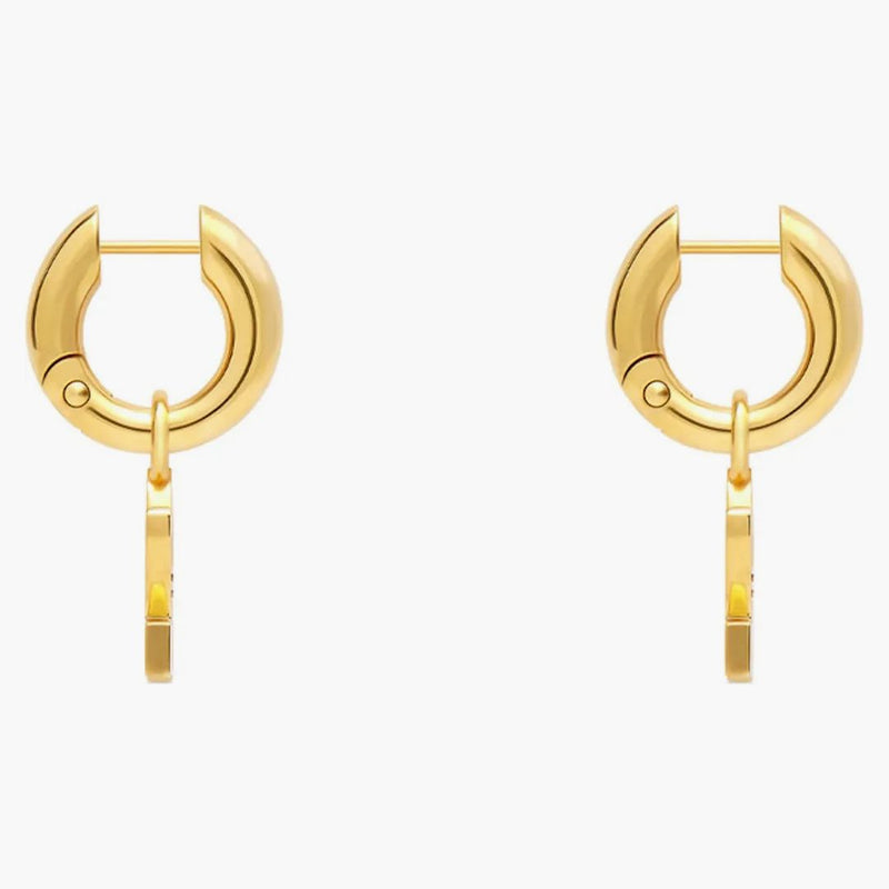Balenciaga x Adidas Trefoil Earrings Gold