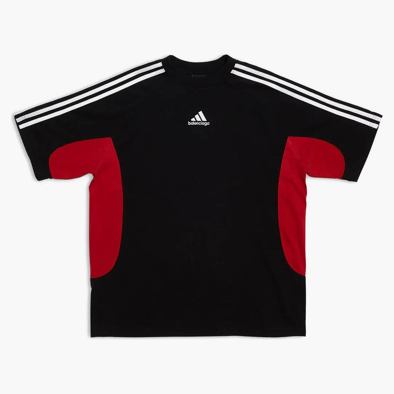 Balenciaga x Adidas Women's Medium Fit Camiseta Rojo negro