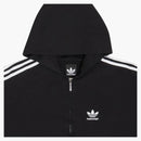 Balenciaga x adidas sudadera con capucha zip-up pequeña fit negra