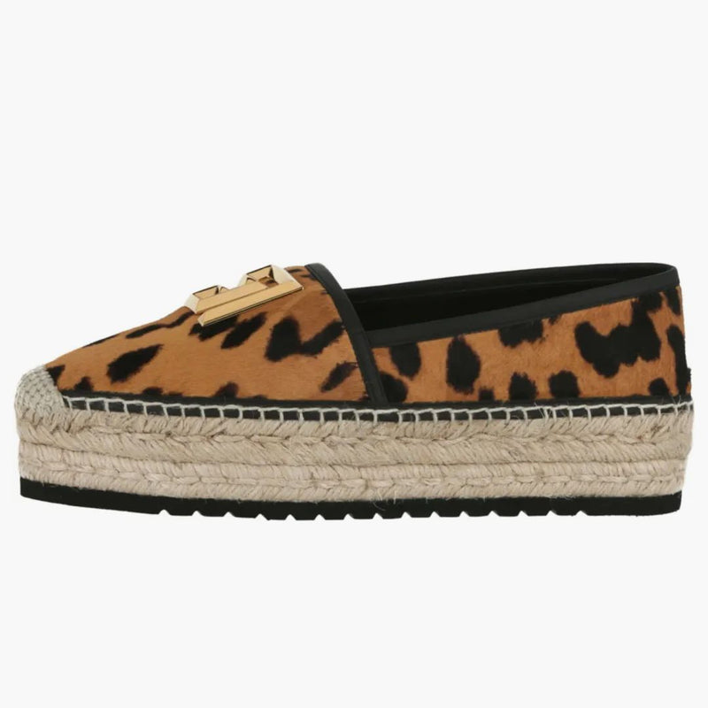 Balmain Alex Leopard Espadrilles Borwn Leopard (Dámské)