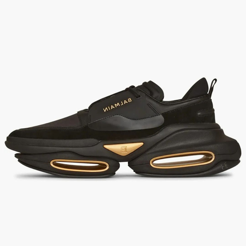 Balmain B-bold Low-top Black Gold