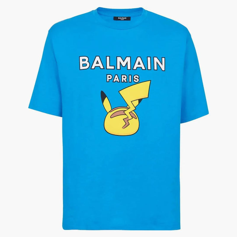 Balmain x Pokemon Cotton tričko modré