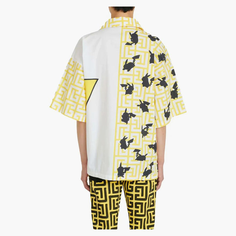 Balmain x Pokemon nadměrná košile žlutá