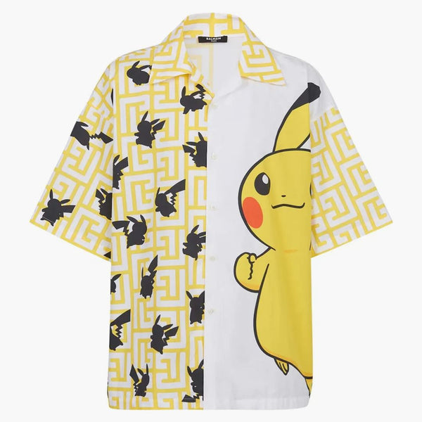 Balmain x Pokemon nadměrná košile žlutá