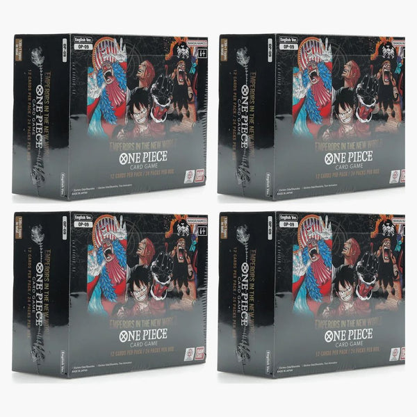 Bandai One Piece Emperors In The New World Hobby Box (op-09) 4x Lot