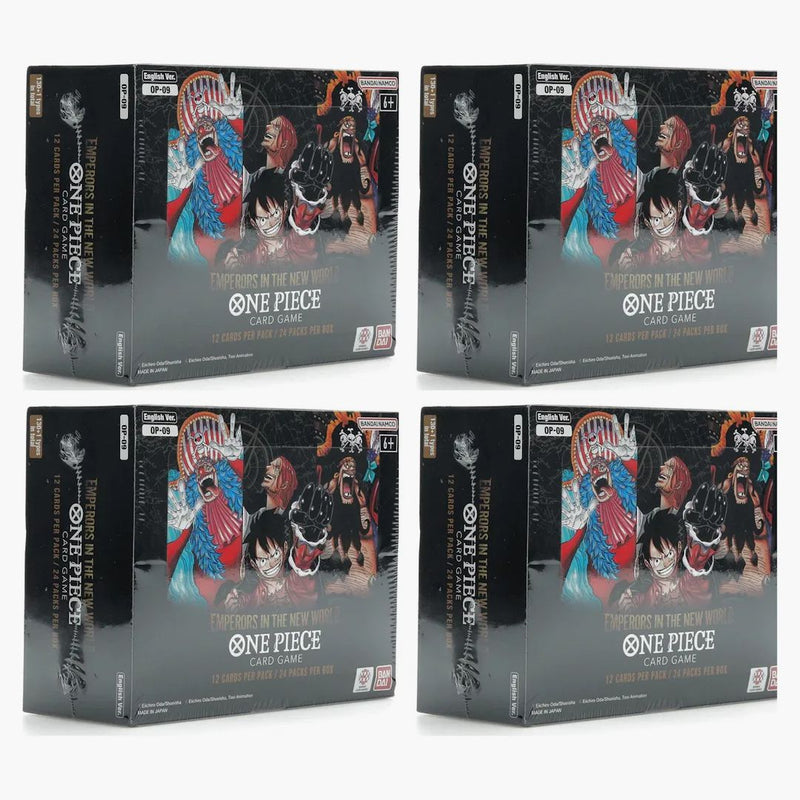 Bandai One Piece Emperors In The New World Hobby Box (op-09) 4x Lot