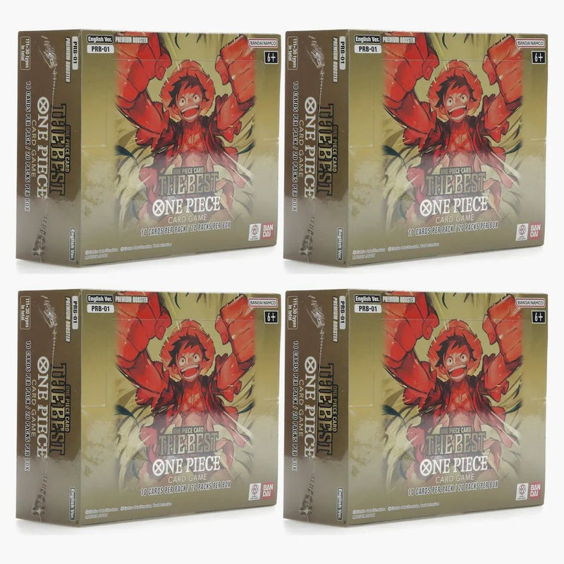 Bandai One Piece The Best Premium Booster Box Prb-01 4x Lot