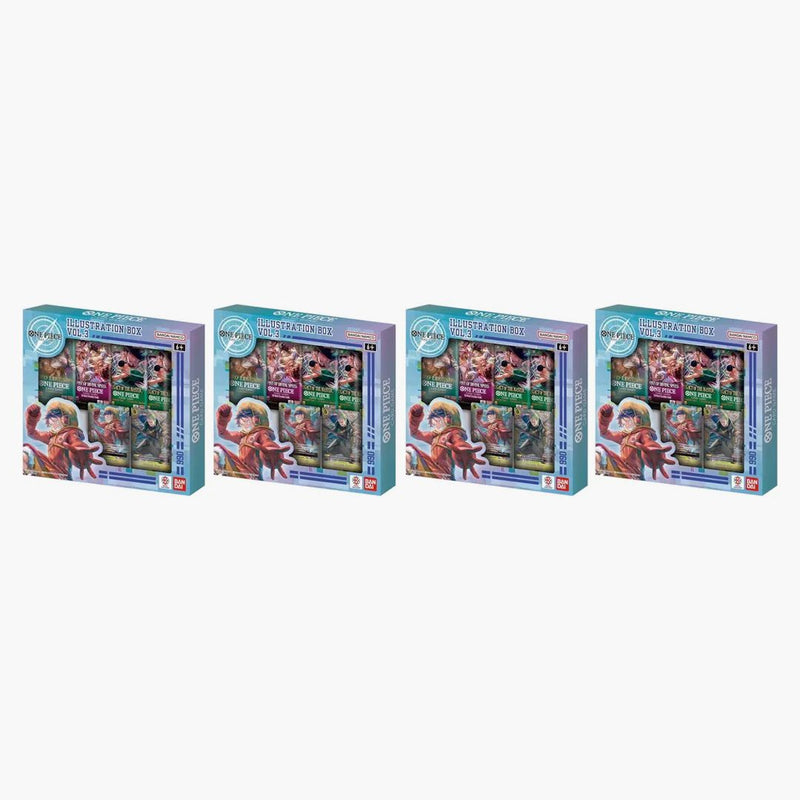 Bandai One Piece Volume 3 Illustration Box 4x Lot