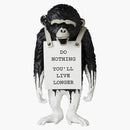 Banksy Brandalism Monkey Sign Figure Black/white