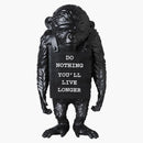 Banksy Brandalism Monkey Sign Figure Black