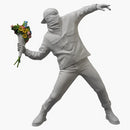 Banksy Flower Bomber Sculpture White