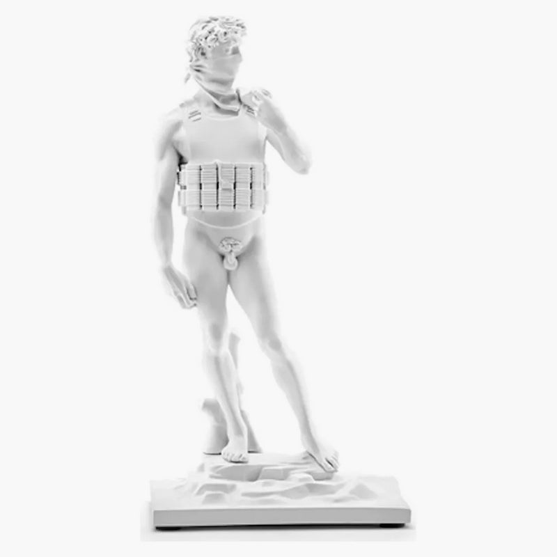 Banksy Suicide Man Figure White