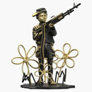 Banksy X Brandalised X Mighty Jaxx Crayon Shooter (la Gold Edition) Figure