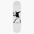 Banksy X Medicom Flower Bomber I Skateboard Deck White