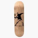 Banksy X Medicom Flower Bomber Skateboard Deck Brown