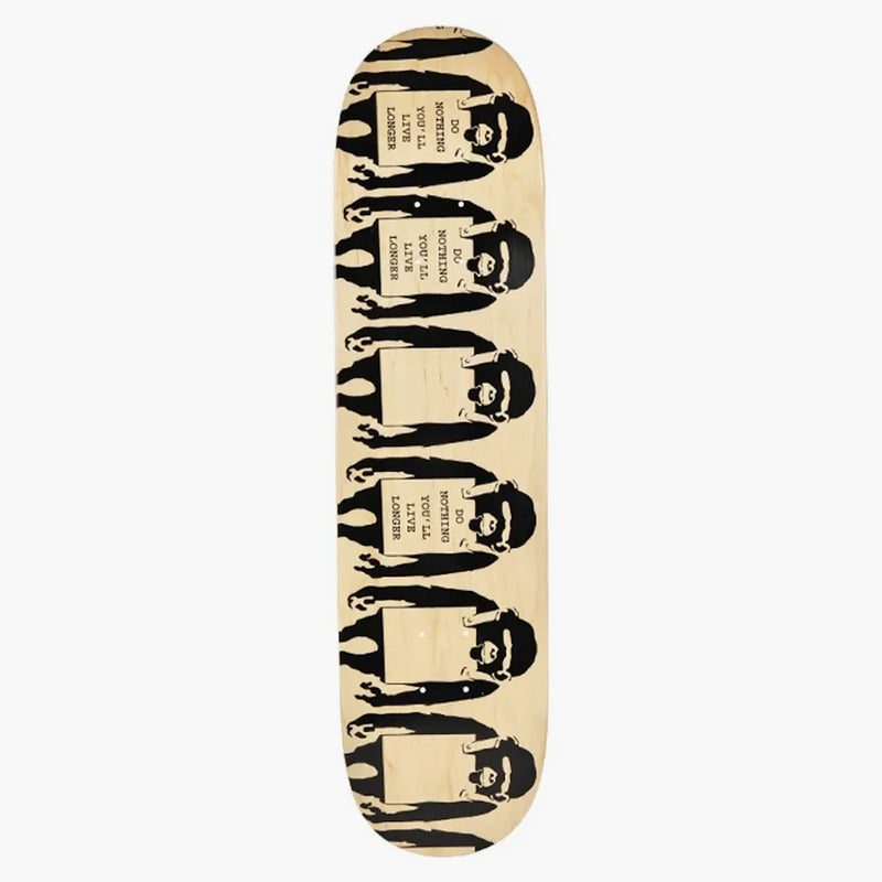 Banksy X Medicom Laugh Now Skateboard Deck Brown