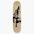 Banksy X Medicom X Sync Brandalism Mona Launcher Skateboard Deck Tan