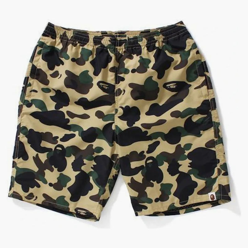 BAPE 1. CAMO Plážové šortky žluté