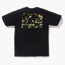 Bape 1st Camo College ATS TEE Black/Yellow