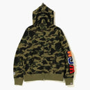Bape 1st Camo Detail Shark Hoodie Green