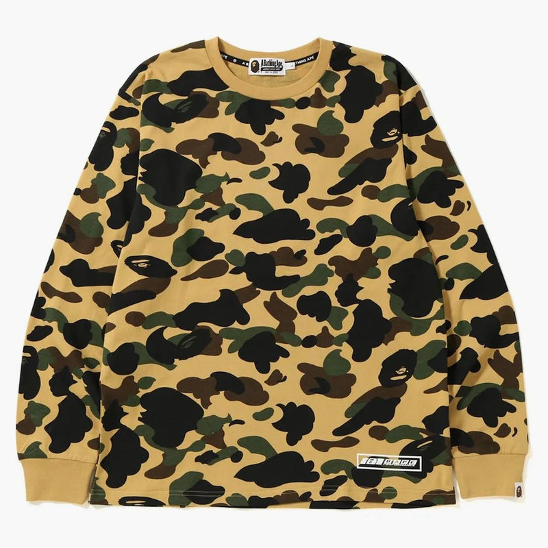 BAPE 1st Camo L/S Tea (FW18) Amarillo