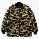 Bape 1st Camo Long Long Long Ma 1 Jacket Yellow